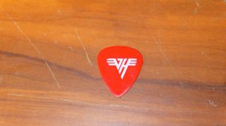 Van Halen Sammy Hagar Signature Red Guitar Pick 5150 Tour 1986 Concert