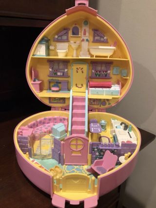 Vintage Bluebird Lucy Locket Polly Pocket Carry N Play Dreamhouse Pink 1992