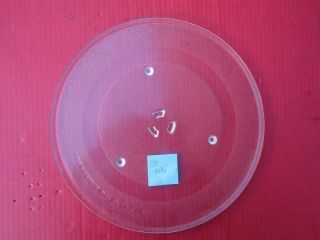 Microwave Oven Glass Plate Turntable Rotating 14 1/4 " Round Universal Ge Profile