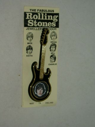 The Rolling Stones Jewellery Brooch 1960 