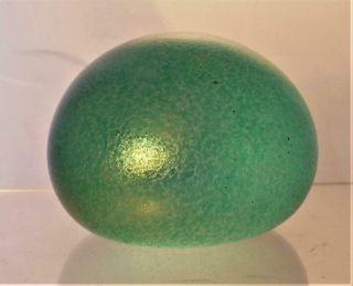 Vintage Heron Glass Paperweight Iridescent Green Perfect Present