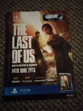 (tbebk116) Advert/poster 11x8 " The Last Of Us : Ps3 Game