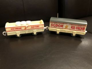 Thomas Trackmaster Sodor Ice Cream Factory Train Cargo Car Dairy Milk Co