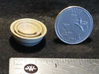 Igma Artisan Jane Graber Stoneware Nesting Bowl Set 3 1:12 Miniature 9185