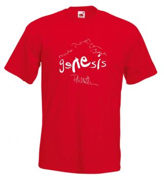 Genesis Autograph T Shirt Phil Collins Mike Rutherford Tony Banks 3