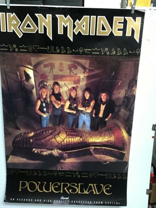 Iron Maiden “powerslave” Promo Poster 1984