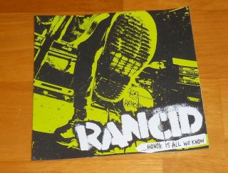 Rancid Honor Is All We Know Sticker Promo 5x5 Square