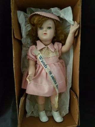 1950’s Wanda The Walking Doll Wind Up With Key 18 Inches