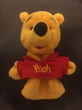 Disney Winnie The Pooh Hand Puppet Stuffed Bear Plush