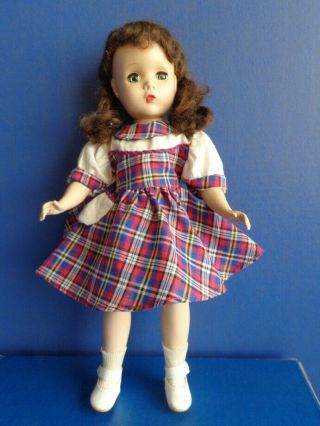Vintage 14 " Madame Alexander Maggie Face Hard Plastic Doll - 1950s
