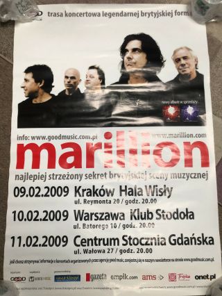 Marillion Tour Poster - Poland Tour 2009
