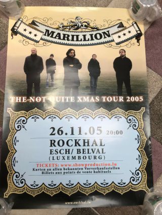 Marillion Tour Poster - Not Quite Christmas Tour 2005 Luxembourg