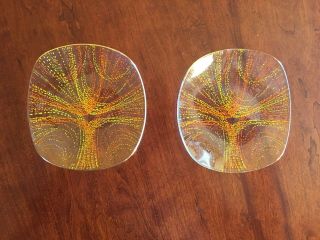 Modern 60 - 70’s Vintage Chance Glass,  Orange and Yellow, 3