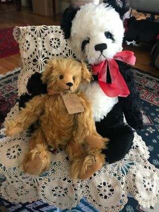 Annette Funicello Mohair Panda Bear & Mary Myer “randall” Bear Cute