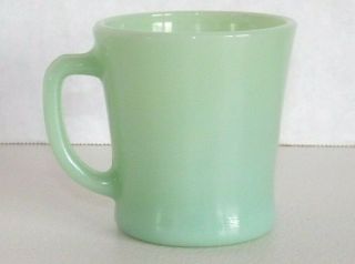 Vintage Fire - King Green Jadeite Jadite D Handle Coffee Mug Cup Anchor Hocking