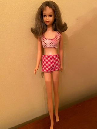 Rare Vintage Mattel 1966 Francie Barbie Doll W Outfit