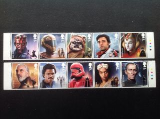 Gb Stamps 2019 Star Wars The Rise Of Skywalker Set In Strips Umm Mnh