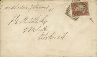 Gb 1853 Leith Aberdeen Kirkwall Ship Letter 