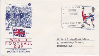 Gb Stamps 1966 World Cup Match Day Cover England V Mexico Wembley 16 July