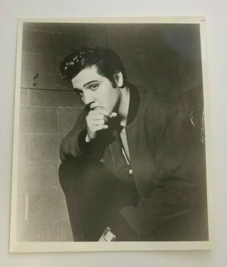 Elvis Presley Movie Promo 8x10 Vintage High Gloss Backstage 1957