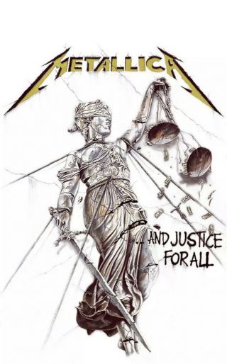 Officially Licensed - Metallica - And Justice For All Textile Poster Flag Banner