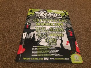 (bebk69) Advert/poster 11x8 " Imperial Never Say Die Club Tour : Architects