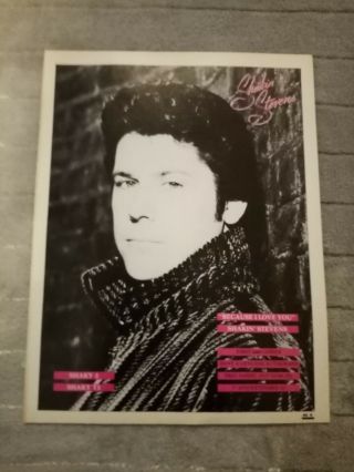 (tbebk46) Advert/poster 11x8 " Shakin Stevens - Because I Love You