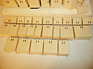 Rare Vtg Youngstown Kitchens Mullins Dollhouse Furniture Salesman Samples 48 Pc 3