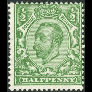 Great Britain 1912 1/2d Green.  Wmk Multiple Cypher.  Sg 346.  Mnh.  (bh633)