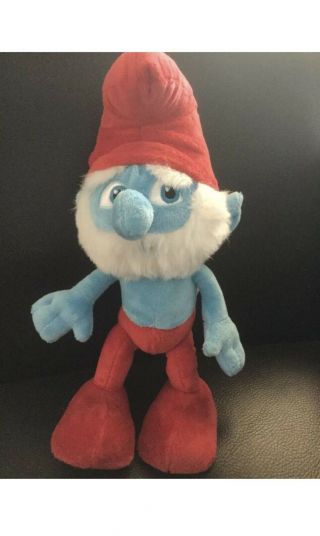 The Smurfs Papa Smurf 10 Inch Plush Toy Stuffed Character Doll