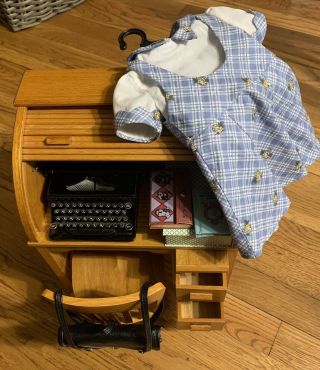 American Girl Kit Kittredge School Bundle — Desk,  Chair,  Typewriter,  Outfit,  Etc
