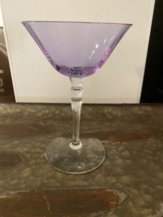 Fostoria Wisteria Fairfax 6” Champagne/sherbert Glass