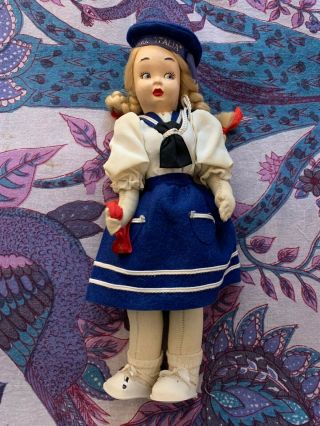 Italian Sailor Girl Doll Rare Vintage Gorgeous Clothes Navigazione Italia 1950s?