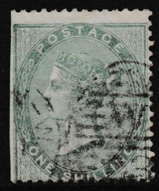 Pre Decimal,  Great Britain,  Queen Victoria,  Pale Green 1/ -,  Sg73,  Cv£350,  1783