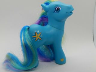 Hasbro My Little Pony G3 Sea Spray Butterfly Island Pony Blue With Starfish Rare