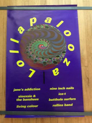 Lollapalooza 1991 Promo Poster Nine Inch Nails Siouxsie Jane 