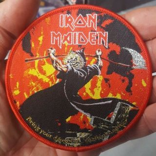 Iron Maiden Patch Bring Your Daughter Rare Fantastic Detail Ltd Edition Red