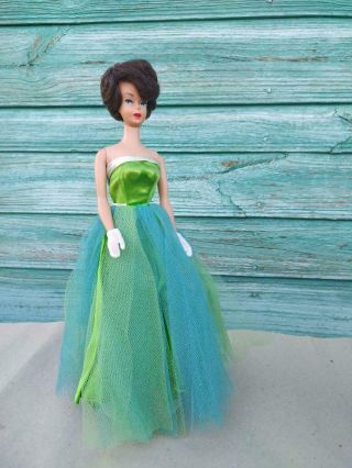 Vintage Barbie Bubble Cut Raven,  Prom Dress