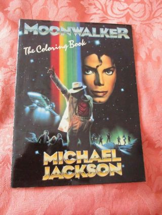 Michael Jackson Colouring Book - Moonwalker 1989 Vintage