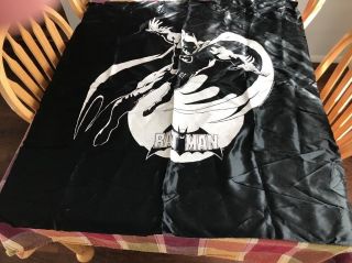 Vintage Tapestry - BATMAN 1989 In Shape Made Of Silk Material Mancave 40x43 3