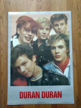 Duran Duran Large Poster 1983 Printed In England