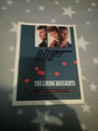 (tbebk44) Advert/poster 11x8 " A - Ha - The Living Days.