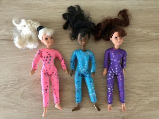 Gymnast Barbie Dolls 1995 - Stacie,  Janet,  & Whitney