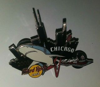 Hard Rock Cafe Hrc Chicago Great White Shark Down Town City Collectible Pin /le