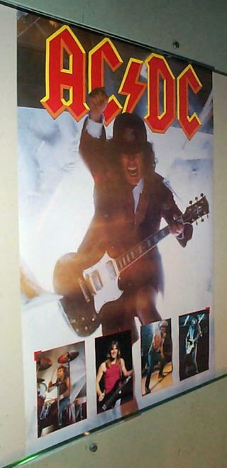 Ac Dc 1988 Angus Young Vintage Poster
