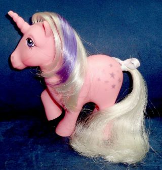 Rose: My Little Pony Vintage Unicorn Twilight 5 Very Good Glittery Symbols G1