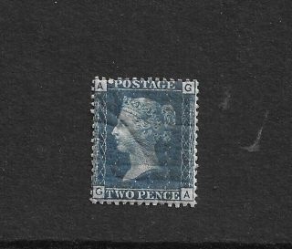 Gb 1869 2d Blue Pl.  13 (sg47) Unmounted But Heavy Crackled Gum.