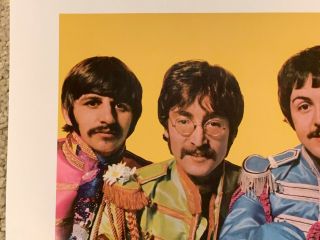 THE BEATLES Official Poster for Sgt.  Peppers Lonely Hearts Club Band Indie Store 2