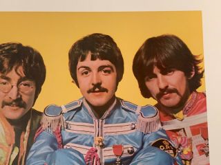THE BEATLES Official Poster for Sgt.  Peppers Lonely Hearts Club Band Indie Store 3