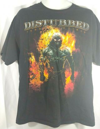 Disturbed Indestructible Concert Tour Size Xl T - Shirt David Draiman 2009